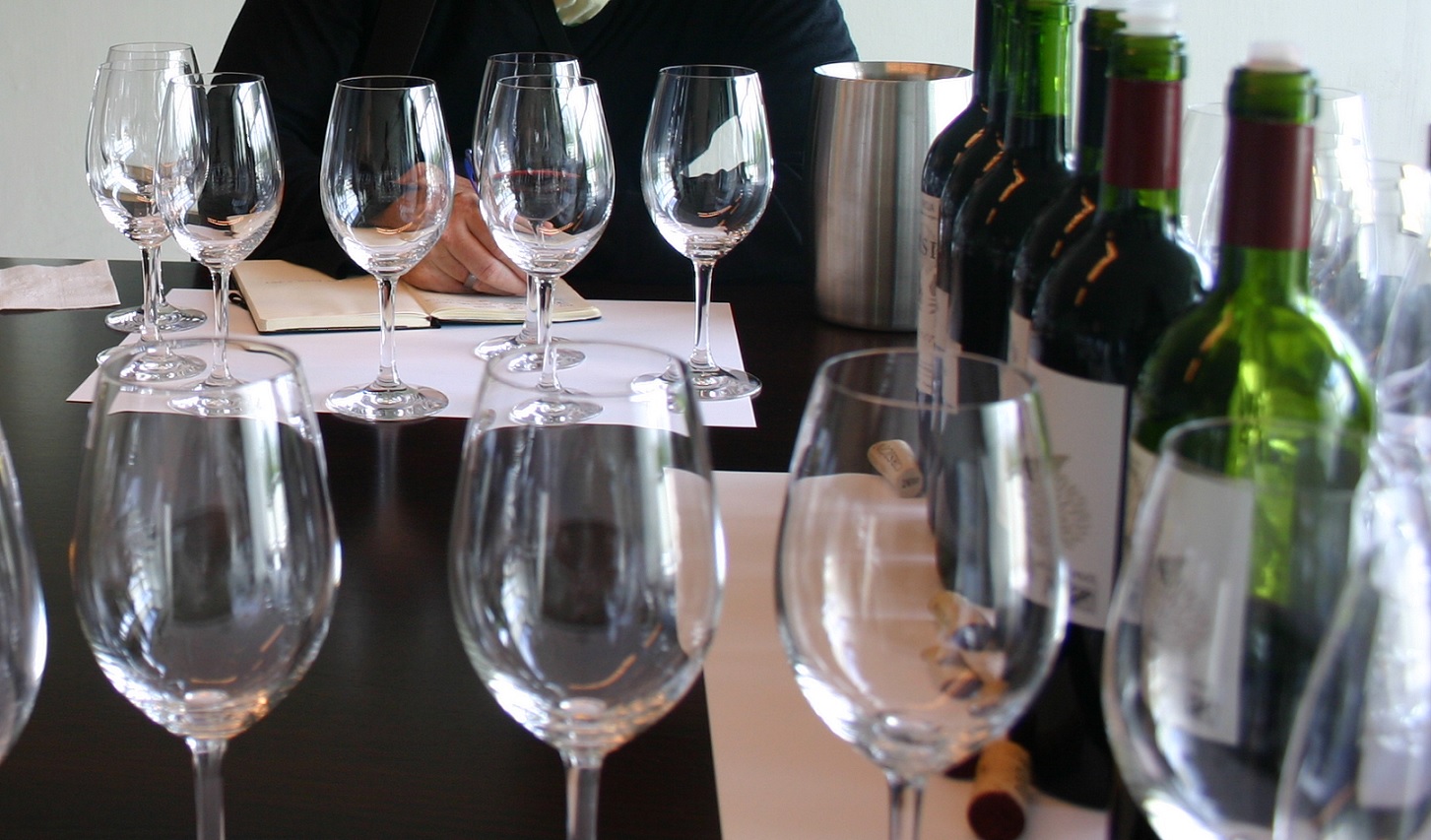 wine tasting upclose